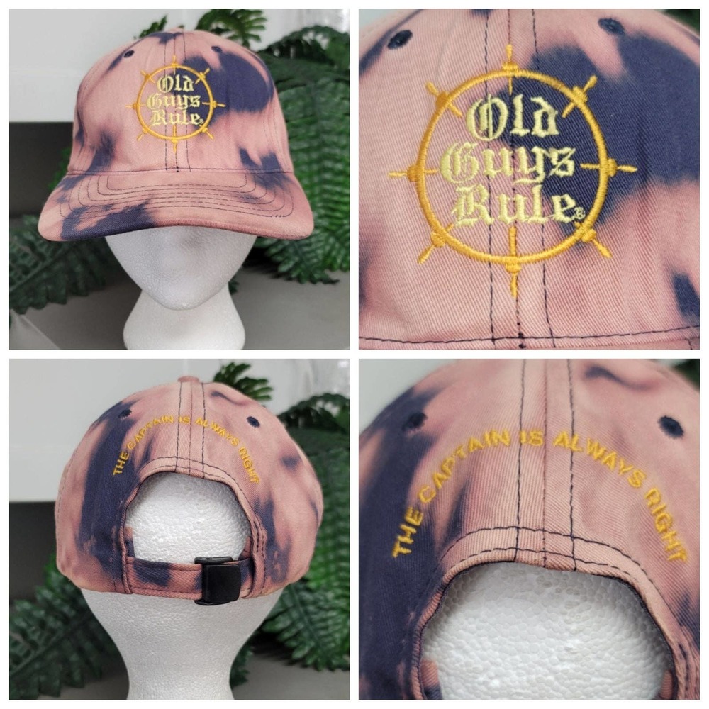 Old Guys Rule Custom Bleach-dyed Hat